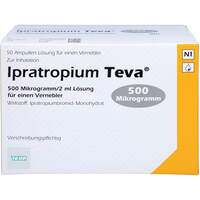 Ipratropium Teva 500 Mikrogr./2ml Lösg.f.e.Verneb., 50x2 ml, TEVA GmbH