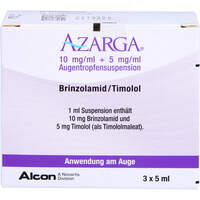 Azarga, 3x5 ml, Novartis Pharma GmbH