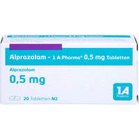 Alprazolam - 1 A Pharma 0.5mg Tabletten, 20 Stk., 1 A Pharma GmbH