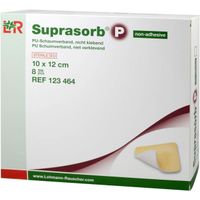 Suprasorb P PU-Schaum 10x12cm nicht klebend, 8 st, Lohmann & Rauscher GmbH & Co. KG