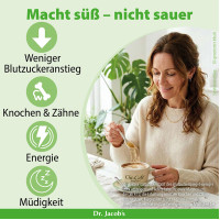 Dr. Jacob's SteviaBase Zuckerersatz Erythrit Xylit Stevia, 400 g, Dr. Jacob's Medical GmbH