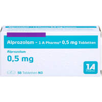 Alprazolam - 1 A Pharma 0.5mg Tabletten, 50 st, 1 A Pharma GmbH