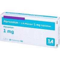 Alprazolam - 1 A Pharma 1mg Tabletten, 20 Stk., 1 A Pharma GmbH