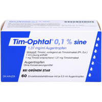 Tim-Ophtal 0.1% sine, 60x0.5 ml, Dr. Winzer Pharma GmbH