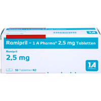 Ramipril - 1A-Pharma 2.5 mg Tabletten, 50 st, 1 A Pharma GmbH