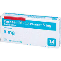 Torasemid - 1 A Pharma 5 mg Tabletten, 30 st, 1 A Pharma GmbH