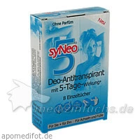 SYNEO 5 Deo Antitranspirant Tücher, 8x2.5 Milliliter, Drschka Trading
