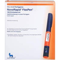 NovoRapid FlexPen 100 E/ml Inj.-Lsg.i.e.Fertigpen, 10x3 ml, kohlpharma GmbH