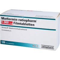 Metformin-ratiopharm 1.000mg Filmtabletten, 120 Stk., ratiopharm GmbH