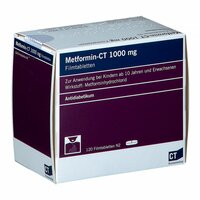 metformin - ct 1000mg Filmtabletten, 120 Stk., Abz Pharma GmbH