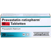 Pravastatin-ratiopharm 40mg Tabletten, 20 Stk., ratiopharm GmbH