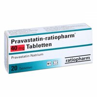 Pravastatin-ratiopharm 40mg Tabletten, 20 Stk., ratiopharm GmbH