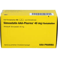 Simvastatin 40mg AAA-Pharma Filmtabletten, 100 st, Aaa - Pharma GmbH