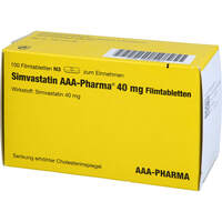 Simvastatin 40mg AAA-Pharma Filmtabletten, 100 st, Aaa - Pharma GmbH