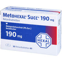 MetoHEXAL-Succ 190mg, 30 st, HEXAL AG