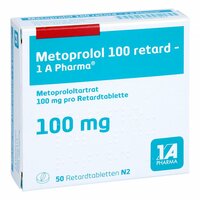 METOPROLOL 100 retard-1A Pharma, 50 st, 1 A Pharma GmbH