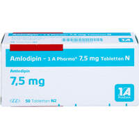 Amlodipin - 1 A Pharma 7.5 mg Tabletten N, 50 st, 1 A Pharma GmbH