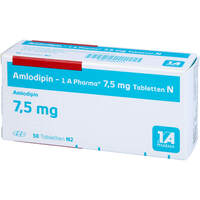 Amlodipin - 1 A Pharma 7.5 mg Tabletten N, 50 st, 1 A Pharma GmbH