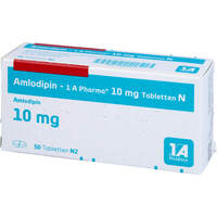 Amlodipin - 1 A Pharma 10mg Tabletten N, 50 st, 1 A Pharma GmbH