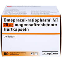 Omeprazol-ratiopharm NT 20mg magensaftres.Hartkap., 100 st, ratiopharm GmbH
