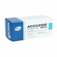 Accuzide 20mg/25mg diuplus, 100 st, Pfizer Pharma GmbH