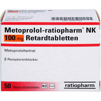 Metoprolol-ratiopharm NK 100mg Retardtabletten, 50 st, ratiopharm GmbH