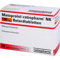 Metoprolol-ratiopharm NK 100mg Retardtabletten, 50 st, ratiopharm GmbH