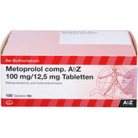 Metoprolol comp. AbZ 100 mg/12.5 mg Tabletten, 100 st, Abz Pharma GmbH