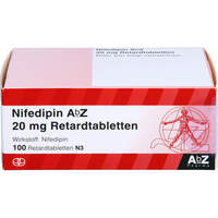 Nifedipin AbZ 20 mg Retardtabletten, 100 st, Abz Pharma GmbH