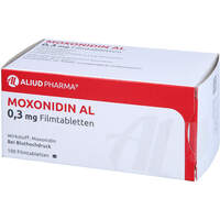 Moxonidin AL 0.3mg Filmtabletten, 100 st, Aliud Pharma GmbH