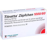 Titretta Z&auml;pfchen 1000/60, 10 Stk., Berlin-Chemie AG
