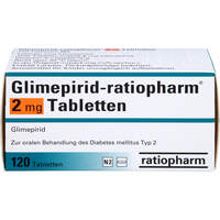 Glimepirid-ratiopharm 2mg Tabletten, 120 st, ratiopharm GmbH