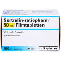 Sertralin-ratiopharm 50mg Filmtabletten, 100 st, ratiopharm GmbH
