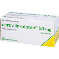 Sertralin-biomo 50mg Filmtabletten, 100 st, Biomo Pharma GmbH
