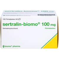 Sertralin-biomo 100mg Filmtabletten, 100 st, Biomo Pharma GmbH