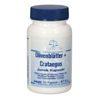 Olivenblätter + Crataegus Junek Kapseln, 30 st, Bios Medical Services