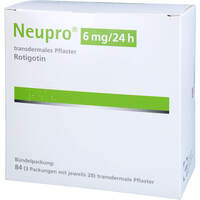 NEUPRO 6mg/24h transdermale Pflaster, 84 Stk., Orifarm GmbH
