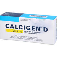 CALCIGEN D Citro 600 mg/400 I.E. Kautabletten, 50 Stk., Cooper Consumer Health Deutschland GmbH