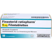 Finasterid-ratiopharm 1mg Filmtabletten, 98 st, Holsten Pharma GmbH