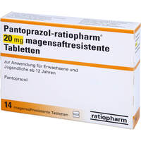 Pantoprazol-ratiopharm 20 mg magensaftresis. Tabl., 14 Stk., ratiopharm GmbH