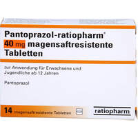 Pantoprazol-ratiopharm 40 mg magensaftresis. Tabl., 14 Stk., ratiopharm GmbH
