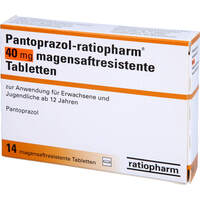 Pantoprazol-ratiopharm 40 mg magensaftresis. Tabl., 14 Stk., ratiopharm GmbH