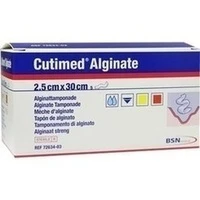 Cutimed Alginate 2.5x30cm Alginattamponade, 5 Stück, Bsn Medical GmbH