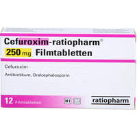 Cefuroxim-ratiopharm 250 mg Filmtabletten, 12 Stk., ratiopharm GmbH
