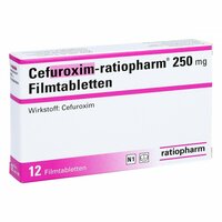 Cefuroxim-ratiopharm 250 mg Filmtabletten, 12 Stk., ratiopharm GmbH