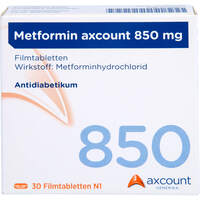 Metformin axcount 850mg, 30 st, Axcount Generika GmbH