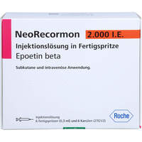 NeoRecormon 2000I.E. Fertigspritze, 6 st, Eurimpharm Arzneimittel GmbH