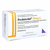 PREDNISOLUT 10 mg L Plv.u.Lsm.z.H.e.Injektionslsg., 6 st, MIBE GmbH Arzneimittel