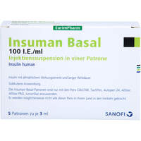 Insuman Basal 100I.E./ml, 5x3 ml, Eurimpharm Arzneimittel GmbH