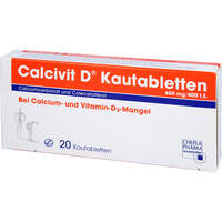Calcivit D Kautabletten, 20 st, Cheplapharm Arzneimittel GmbH